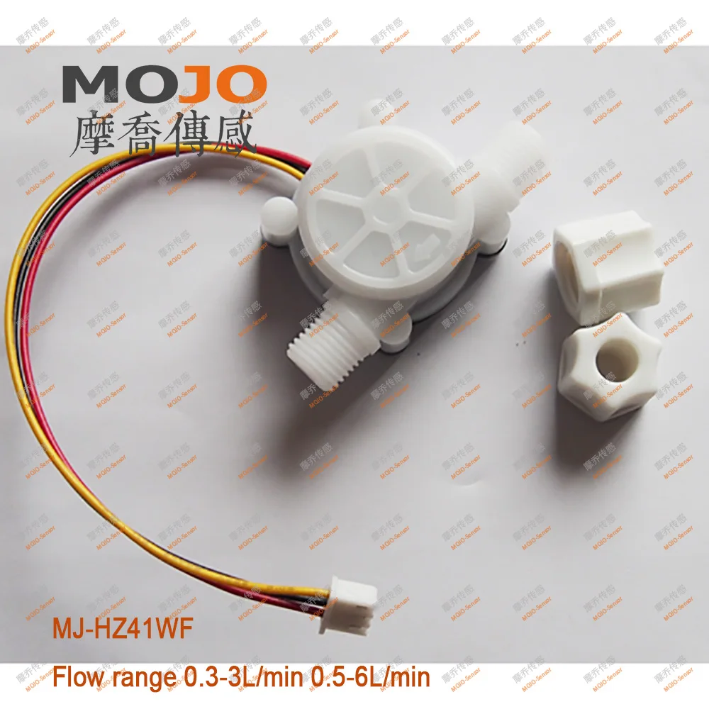 MJ-HZ41WF Male Water Sensor High Precision Water Flow Meter Sensor G1/4” 0.3-3L/min 5pcs/lots
MJ-HZ41WF Male Water Sensor High Precision Water Flow Meter Sensor G1/4” 0.3-3L/min 5pcs/lots