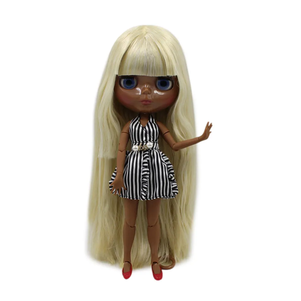 ICY DBS Blyth super black skin tone darkest skin black mix gold and white hair joint body 1/6 30cm bjd dolls280BL0720/1003
ICY DBS Blyth super black skin tone darkest skin black mix gold and white hair joint body 1/6 30cm bjd dolls280BL0720/1003