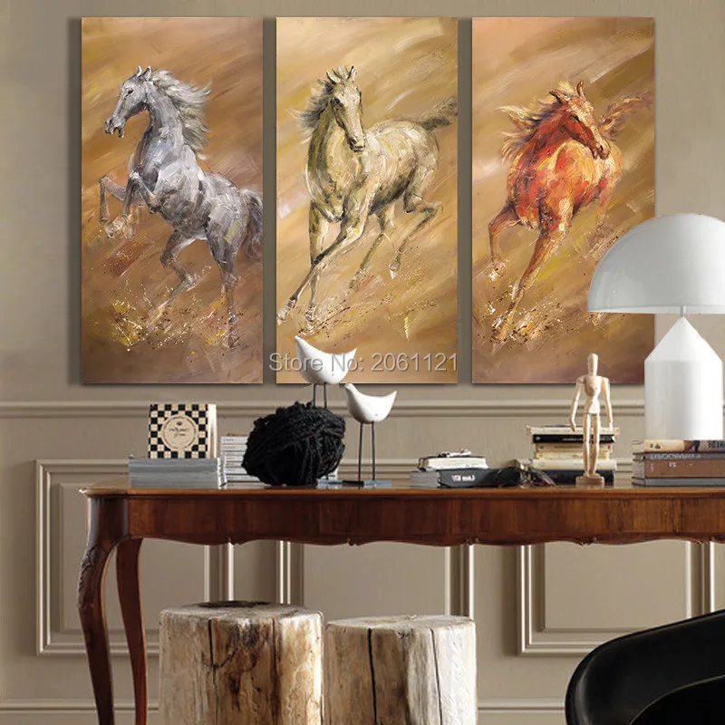 3 panels office Painting Hand Painted Abstract Wall Paintings Home Decor Oil Painting On Canvas Pictures running horse
3 panels office Painting Hand Painted Abstract Wall Paintings Home Decor Oil Painting On Canvas Pictures running horse