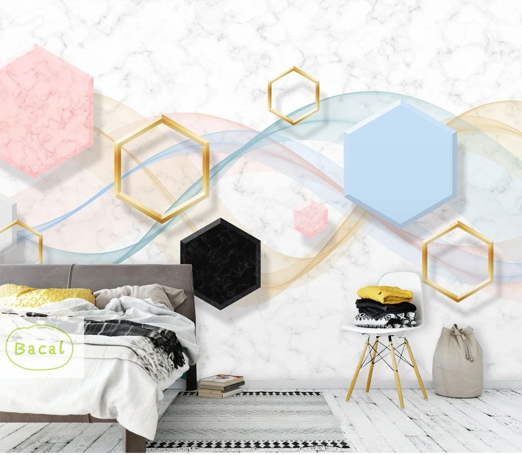 Custom New fashion personality wallpaper 3d hexagonal mosaic modern minimalist geometric TV background wall papers home decor
Custom New fashion personality wallpaper 3d hexagonal mosaic modern minimalist geometric TV background wall papers home decor