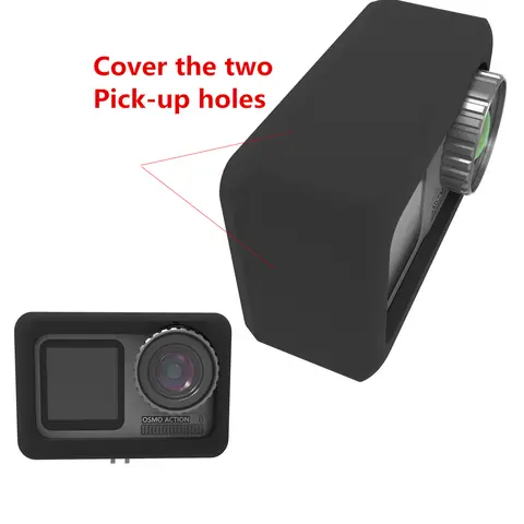 Cam cam kapak konut Case rüzgar geçirmez gürültü azaltma sünger köpük çerçeve için DJI Osmo eylem spor kamera