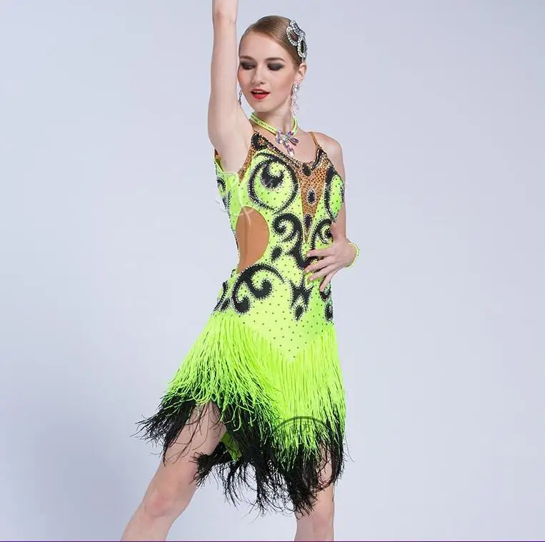 Professional custom fabric dance dress latin dance dress girl or lady fringe tassel latin dancing dress competition 17110
Professional custom fabric dance dress latin dance dress girl or lady fringe tassel latin dancing dress competition 17110