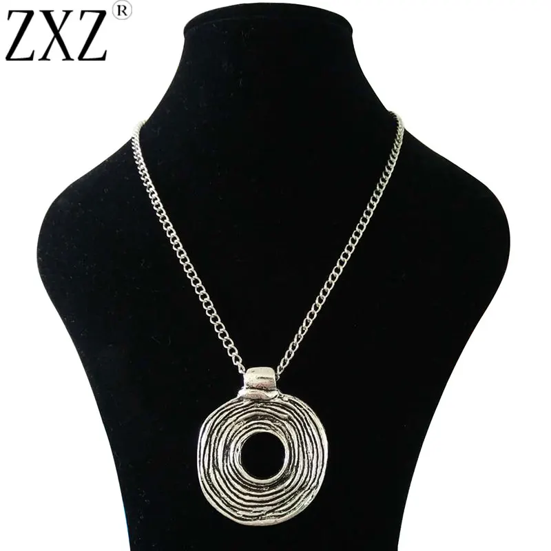 ZXZ Silver Color Large Abstract Open Spiral Swirl Vortex Pendant on Long Chain Necklace Lagenlook 34"
ZXZ Silver Color Large Abstract Open Spiral Swirl Vortex Pendant on Long Chain Necklace Lagenlook 34"