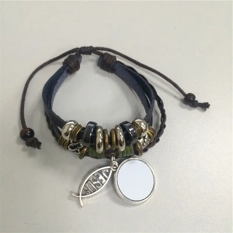 cowhide bracelet for sublimation knitted diy Beads Retro bracelets jewelry for women blank custom consumables material B01419
cowhide bracelet for sublimation knitted diy Beads Retro bracelets jewelry for women blank custom consumables material B01419