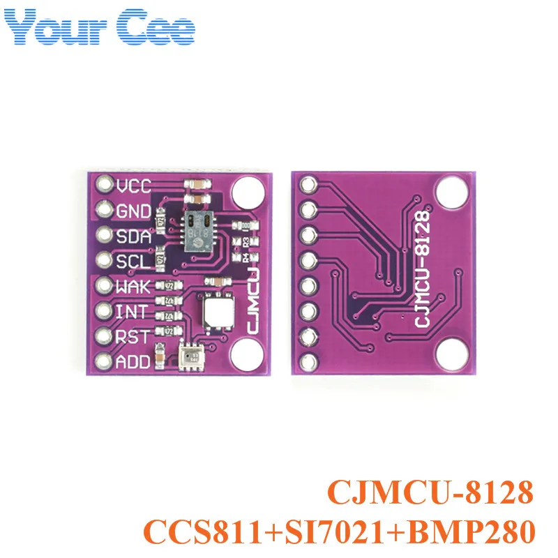 CCS811+SI7021+BMP280 Carbon Dioxide CO2 Temperature and Humidity Height Three-in-one Weather Board Module CJMCU-8128
CCS811+SI7021+BMP280 Carbon Dioxide CO2 Temperature and Humidity Height Three-in-one Weather Board Module CJMCU-8128