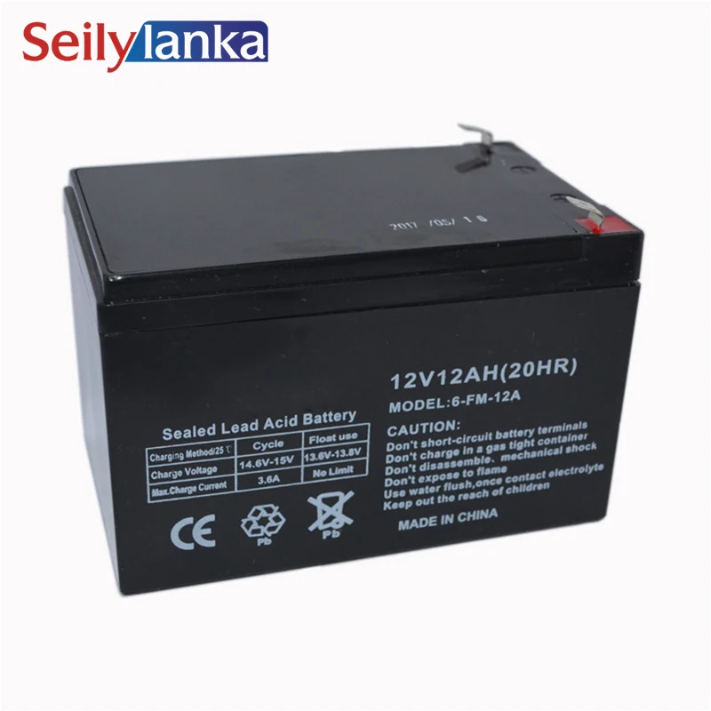 12V 12AH Battery Sealed Storage Batteries Lead Acid Rechargeable for Baby carriage Security guard
12V 12AH Battery Sealed Storage Batteries Lead Acid Rechargeable for Baby carriage Security guard