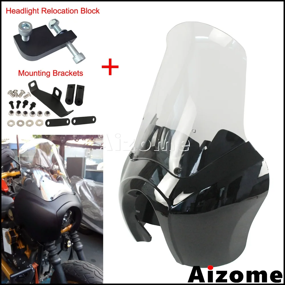 Motorcycle Front Headlight Fairing w/ 15" Windshield For Harley Dyna FXD 2006-2017 Wide Glide Fat Bob Street Bob Low Rider
Motorcycle Front Headlight Fairing w/ 15" Windshield For Harley Dyna FXD 2006-2017 Wide Glide Fat Bob Street Bob Low Rider