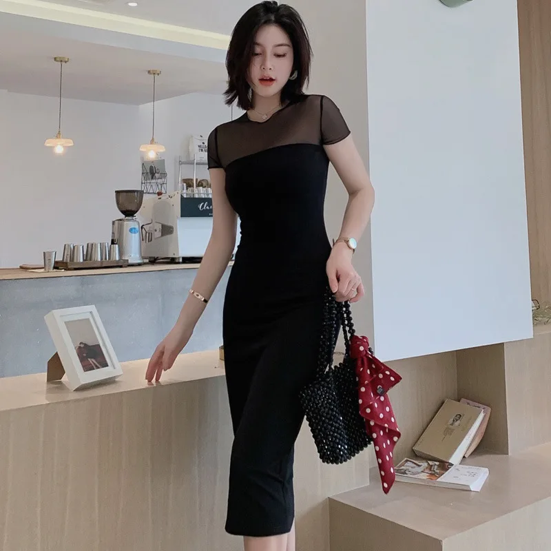 Women Short Sleeve O Neck Elegant Dresses Summer Office Sexy Party Bodycon Dresses Mesh Patchwork Vintage Bandage Dress Vestidos
Women Short Sleeve O Neck Elegant Dresses Summer Office Sexy Party Bodycon Dresses Mesh Patchwork Vintage Bandage Dress Vestidos