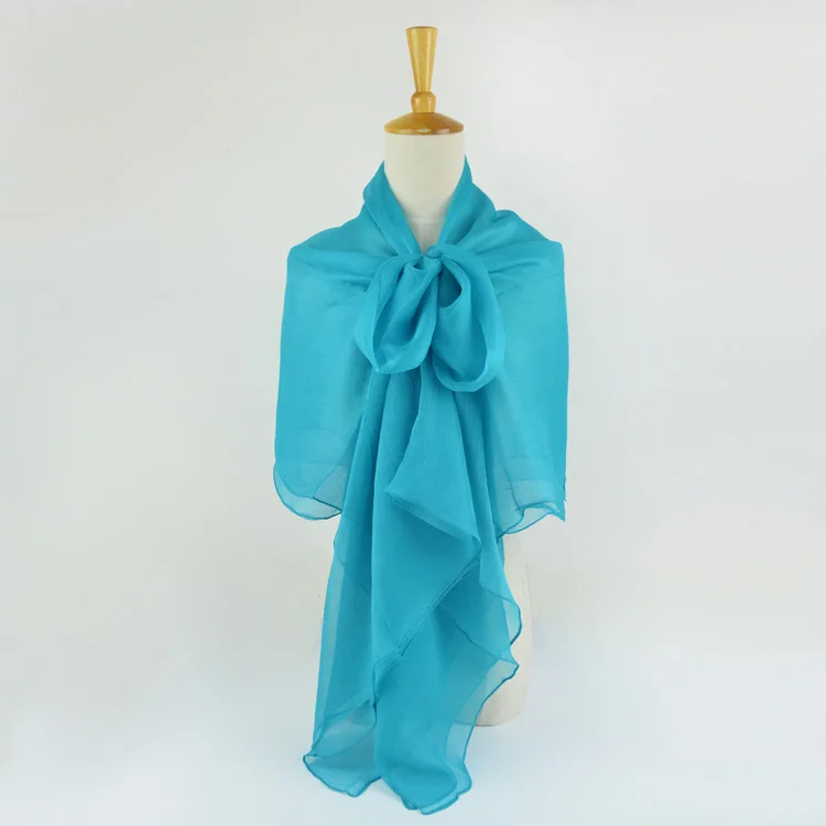 100% Silk Crinkle Georgette Long Scarf 110cmX180cm Pure Silk Scarf Women Plain Color Big Size Chiffon Scarf Lake Blue
100% Silk Crinkle Georgette Long Scarf 110cmX180cm Pure Silk Scarf Women Plain Color Big Size Chiffon Scarf Lake Blue