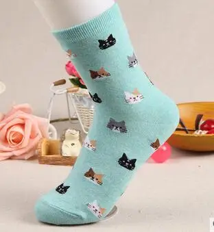 100pairs/lot european style woman casual cotton winter socks cartoon animal cat socks free
100pairs/lot european style woman casual cotton winter socks cartoon animal cat socks free