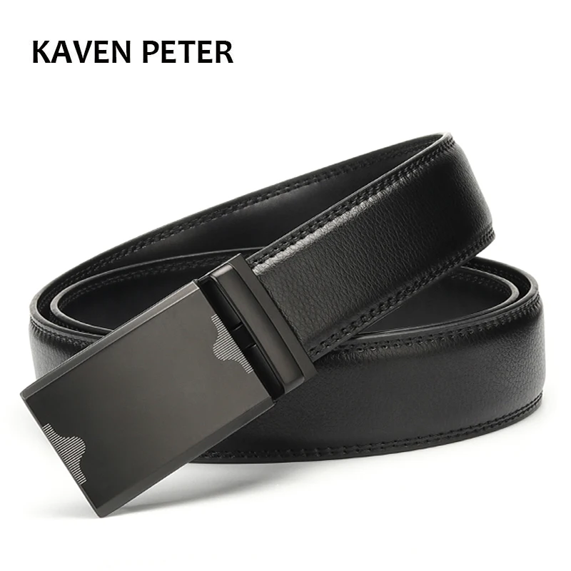 New Arrival Cow Genuine Leather Men Belt Automatic Ratchet Leather Belt For Men Durable Alloy Buckle Dress Belt Black Brown
New Arrival Cow Genuine Leather Men Belt Automatic Ratchet Leather Belt For Men Durable Alloy Buckle Dress Belt Black Brown