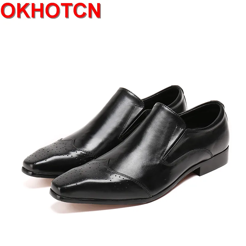 OKHOTCN Men Loafers Slip On Casual Spring and Autumn Mens Moccasins Shoes classical black Genuine Leather Men's Flats Shoes
OKHOTCN Men Loafers Slip On Casual Spring and Autumn Mens Moccasins Shoes classical black Genuine Leather Men's Flats Shoes