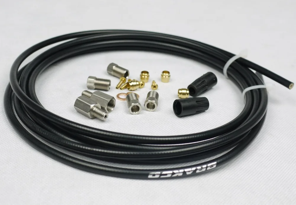 HYDRAULIC DISC BRAKE HOSE KIT SUIT FOR ELIXIR CR 5 7 9 SRAM XO BLACK 3 METERS
HYDRAULIC DISC BRAKE HOSE KIT SUIT FOR ELIXIR CR 5 7 9 SRAM XO BLACK 3 METERS
