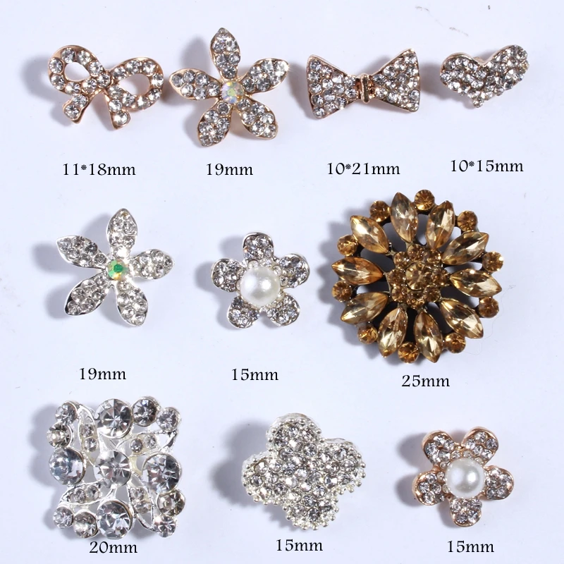 120PCS Vintage Crown/snow/flower Rhinestone Buttons Bling Alloy Crystal Rhinestone Buttons With Legs for Wedding Embellishment
120PCS Vintage Crown/snow/flower Rhinestone Buttons Bling Alloy Crystal Rhinestone Buttons With Legs for Wedding Embellishment