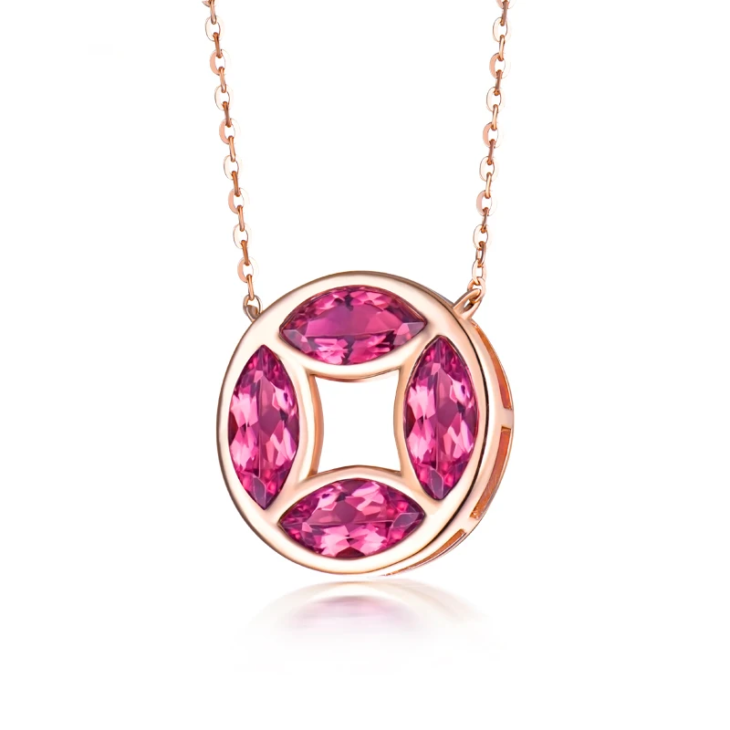 LANMI Solid 18Kt Rose Gold Natural Tourmaline Pendants Necklace Loving Fine Jewelry for Mom Wife Christmas Gifts
LANMI Solid 18Kt Rose Gold Natural Tourmaline Pendants Necklace Loving Fine Jewelry for Mom Wife Christmas Gifts