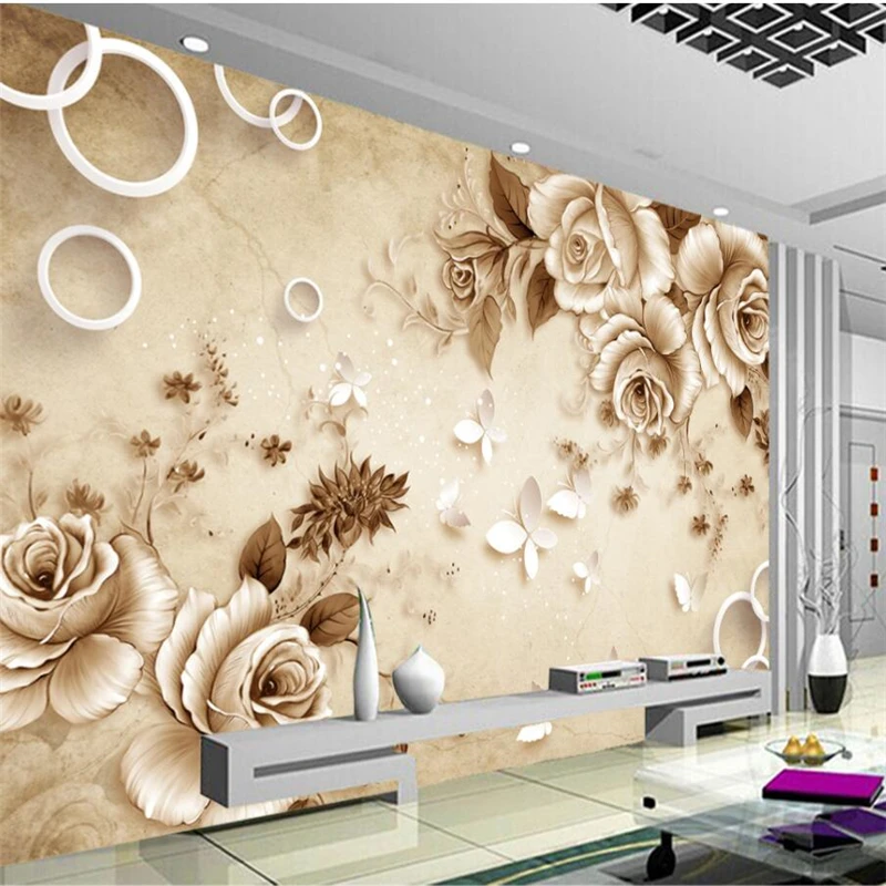 wellyu Retro hand-painted flowers 3D circle background wall custom large mural green wallpaper papel de parede para quarto
wellyu Retro hand-painted flowers 3D circle background wall custom large mural green wallpaper papel de parede para quarto