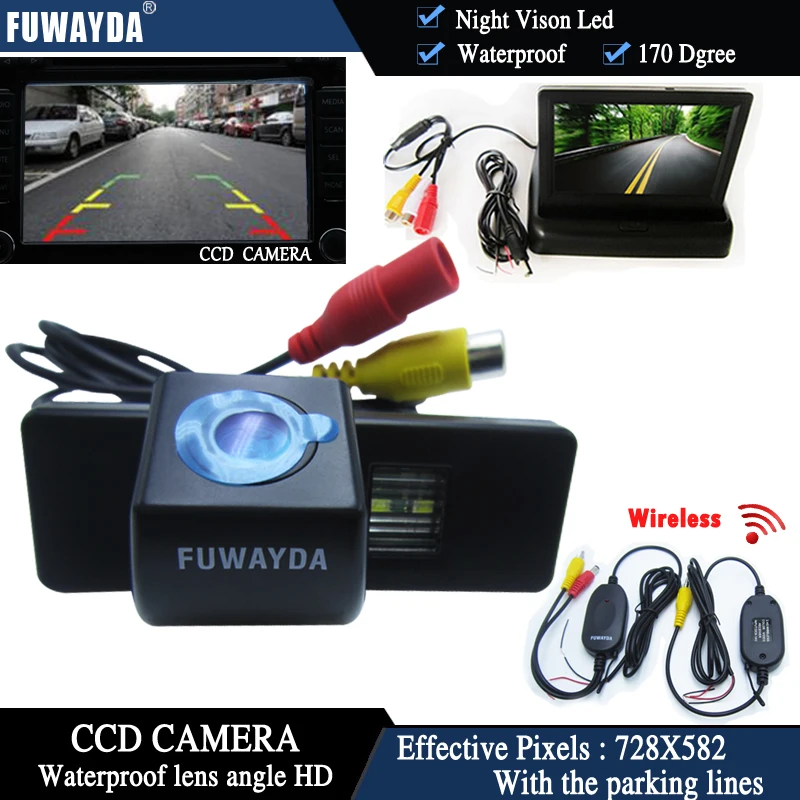 FUWAYDA Wireless Car Rearview Camera for Nissan QASHQAIX-TRAIL Geniss Citroen C-Triomphe Pathfinder+4.3Inch foldable LCD Monitor
FUWAYDA Wireless Car Rearview Camera for Nissan QASHQAIX-TRAIL Geniss Citroen C-Triomphe Pathfinder+4.3Inch foldable LCD Monitor