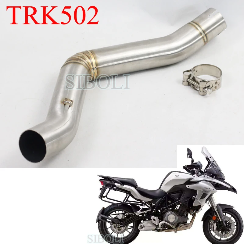 TRK502 Motorcycle Middle Exhaust Pipe Slip On Exhaust Tube Modified Link Connect Pipe Without Muffler For Benelli TRK502
TRK502 Motorcycle Middle Exhaust Pipe Slip On Exhaust Tube Modified Link Connect Pipe Without Muffler For Benelli TRK502
