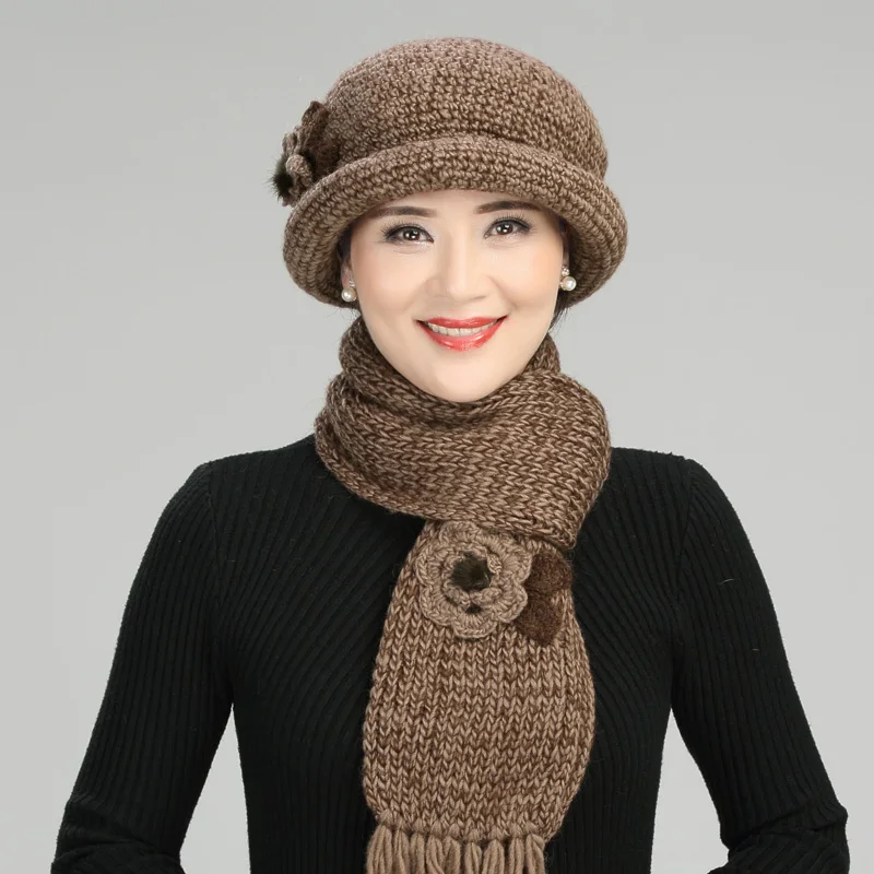 Hand-woven Wool Hat Women Thickened Warm Knitted Cap Mother Christmas Gift Female Winter Lady Elegant Fashion Soft Scarf H7159
Hand-woven Wool Hat Women Thickened Warm Knitted Cap Mother Christmas Gift Female Winter Lady Elegant Fashion Soft Scarf H7159