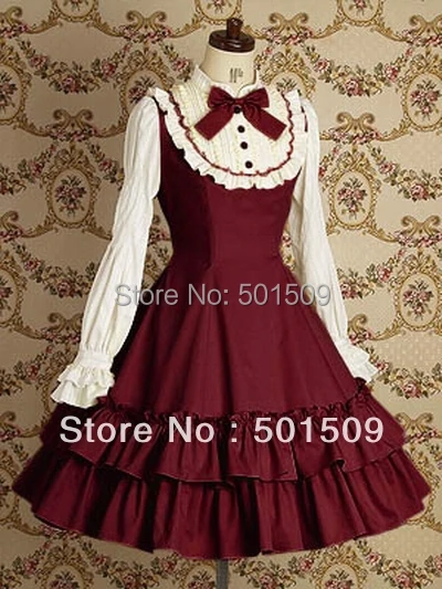 freeship long sleeve cotton lolita dress Medieval Renaissance Dress belle ball cosplay/lolita/alice frenchmaid costume
freeship long sleeve cotton lolita dress Medieval Renaissance Dress belle ball cosplay/lolita/alice frenchmaid costume