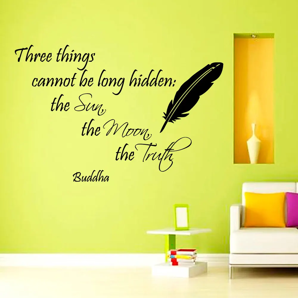 ZOOYOO Three Things Cannot Be Long Hidden Buddha Wall Sticker Feather Decoration Wall Art Murals Living Room Bedroom Wall Decals
ZOOYOO Three Things Cannot Be Long Hidden Buddha Wall Sticker Feather Decoration Wall Art Murals Living Room Bedroom Wall Decals