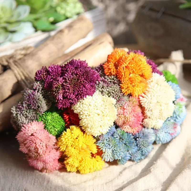 Artificial Meaty Soft Rubber Rice Fruit Hydrangea Fake Flowers, Succulent Plant, Female Handmade Home Wedding Decorations
Artificial Meaty Soft Rubber Rice Fruit Hydrangea Fake Flowers, Succulent Plant, Female Handmade Home Wedding Decorations
