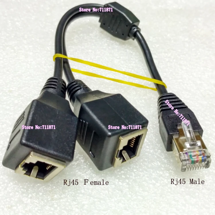 Male to Double Female 8P Network Rj45 tieline 8Pin Ethernet Network RJ45 Male split two 2 Female 8P Rj45 Male Female Adapter
Male to Double Female 8P Network Rj45 tieline 8Pin Ethernet Network RJ45 Male split two 2 Female 8P Rj45 Male Female Adapter