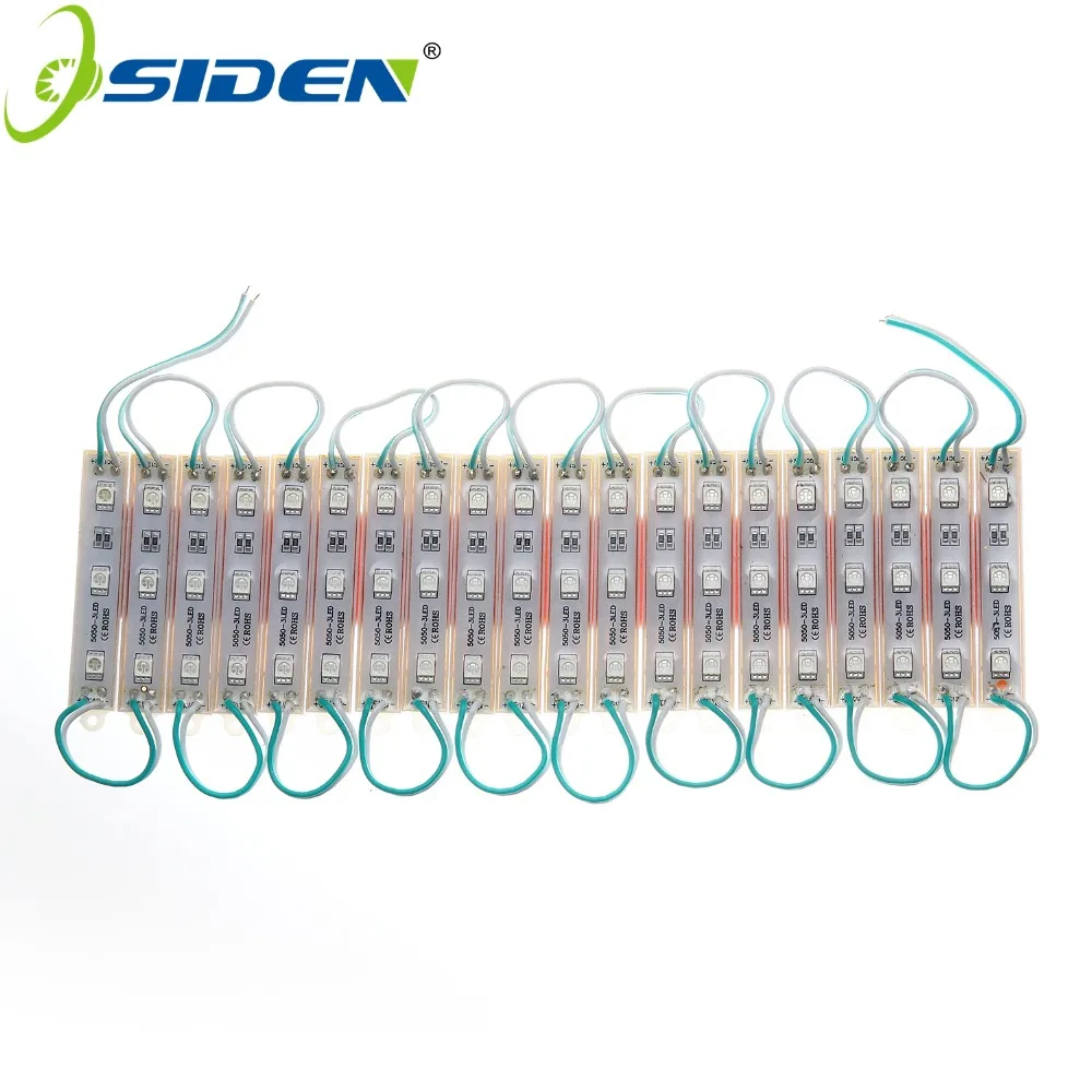 OSIDEN 5050 SMD 3 LED Module Waterproof IP65 DC 12V Light LED Green Red Blue White Warm-White double sided adhesive anti-static
OSIDEN 5050 SMD 3 LED Module Waterproof IP65 DC 12V Light LED Green Red Blue White Warm-White double sided adhesive anti-static