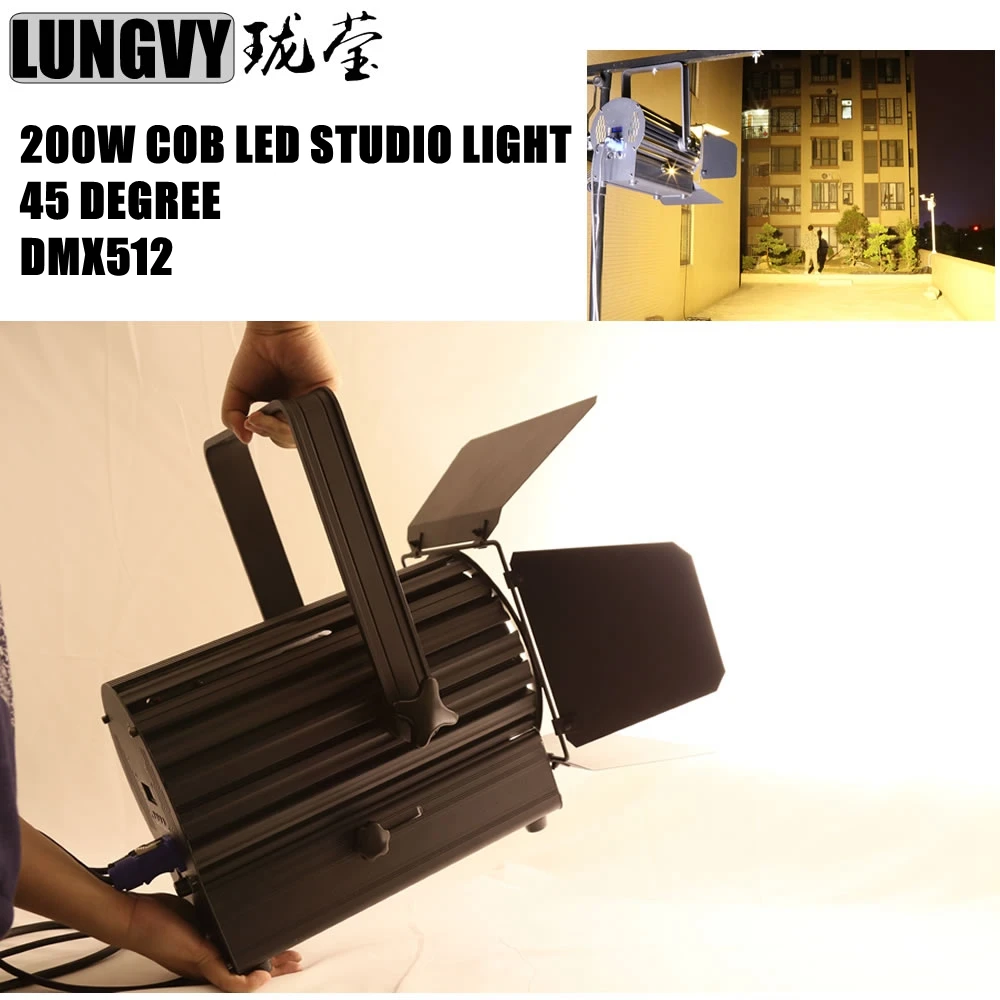 Free Shipping High Power 200W Studio Fresnel Film DMX512 LED Par COB 200W With Barn Doors High Power Aluminium Case Stage Light
Free Shipping High Power 200W Studio Fresnel Film DMX512 LED Par COB 200W With Barn Doors High Power Aluminium Case Stage Light