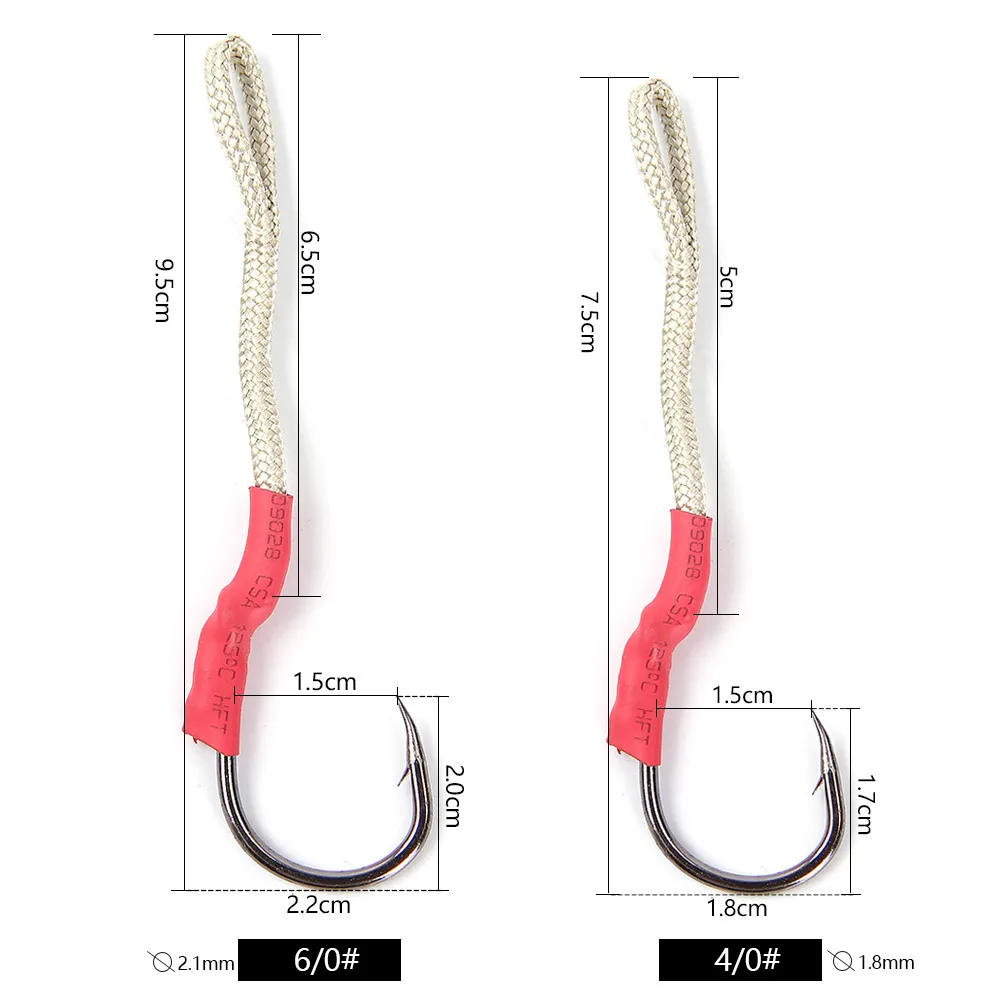 Anzuelo de pesca marina NGB con cabeza de jig en acero inoxidable