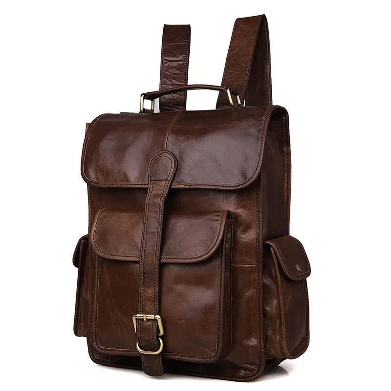 Nesitu High Quality A4 Vintage Brown Top Grain Genuine Leather Women Men Backpacks Cowhide Men Travel Bags M7283
Nesitu High Quality A4 Vintage Brown Top Grain Genuine Leather Women Men Backpacks Cowhide Men Travel Bags M7283