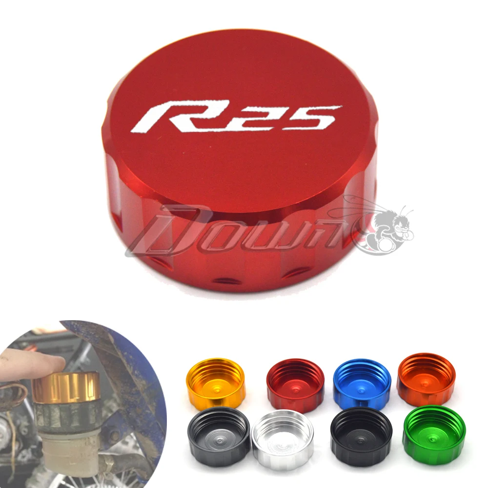With Logo Motorcycle CNC Aluminum Rear Brake Fluid Reservoir Cover Cap For Yamaha YZF R25 YZF25 2013 2014 2015
With Logo Motorcycle CNC Aluminum Rear Brake Fluid Reservoir Cover Cap For Yamaha YZF R25 YZF25 2013 2014 2015