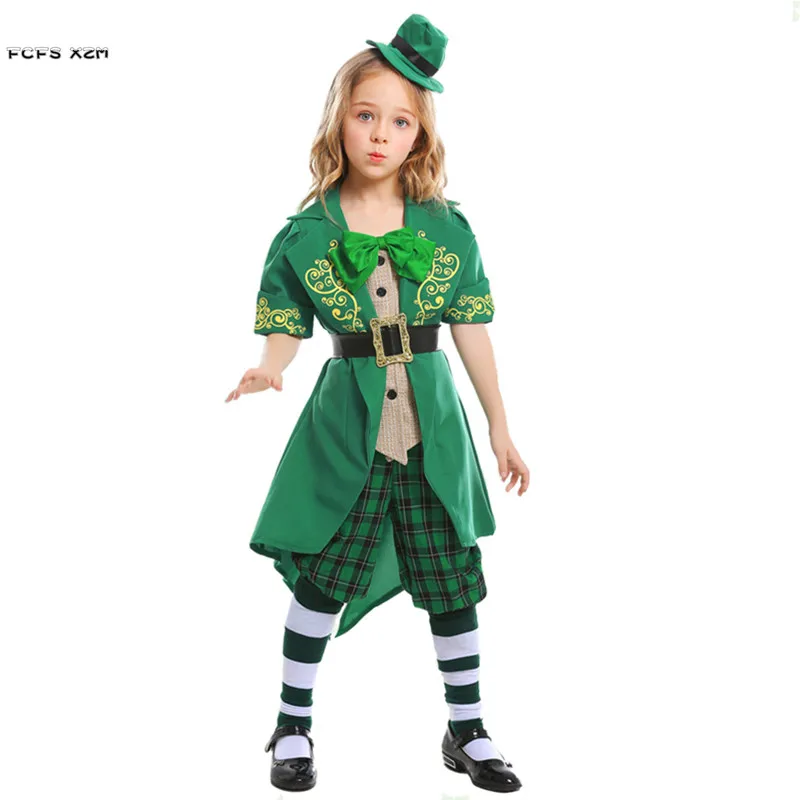 Green Girls Ireland Fairy Traditional Cosplay Kids Children Halloween Irish Leprechaun Elf Costumes Purim Carnival Party Dress
Green Girls Ireland Fairy Traditional Cosplay Kids Children Halloween Irish Leprechaun Elf Costumes Purim Carnival Party Dress