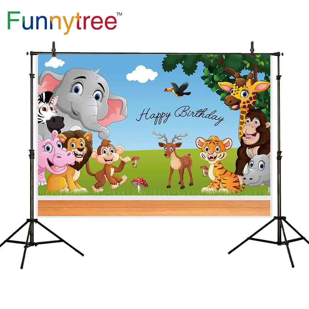 Funnytree photography background cartoon wild animal safari zoo blue sky jungle birthday party baby children backdrops photocall
Funnytree photography background cartoon wild animal safari zoo blue sky jungle birthday party baby children backdrops photocall