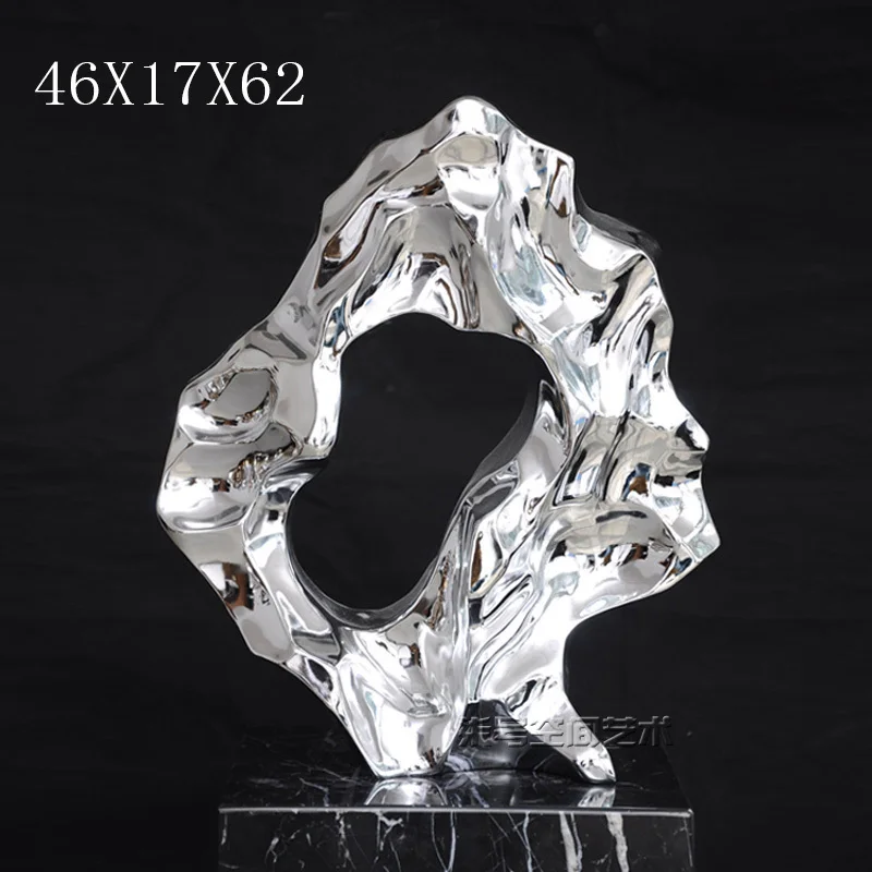 Modern Chinese style villa entrance foyer abstract artwork Decorations Resin plating Decoration Crafts Sculpture
Modern Chinese style villa entrance foyer abstract artwork Decorations Resin plating Decoration Crafts Sculpture
