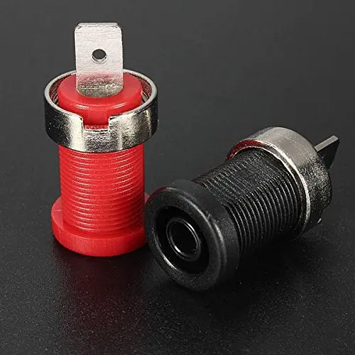 200pcs Binding Post Banana Jack connector for 4mm Safety protection Plug Red + Black
200pcs Binding Post Banana Jack connector for 4mm Safety protection Plug Red + Black