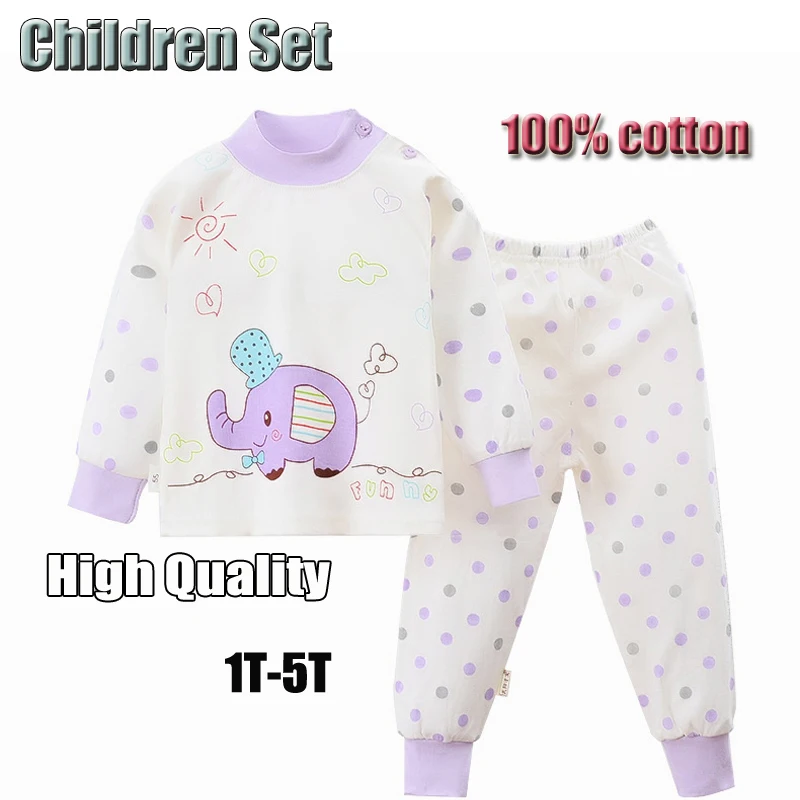 Hot Sale Kids Clothes Cute Purple Elephant Cartoon Clothing Sets Baby Girl Boy T-Shirt And Pants 2Pcs/Set
Hot Sale Kids Clothes Cute Purple Elephant Cartoon Clothing Sets Baby Girl Boy T-Shirt And Pants 2Pcs/Set