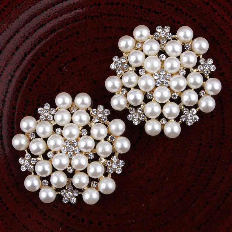 30PCS Handmade Vintage Metal Decorative Buttons Crystal Pearl Flower Center Alloy Flatback Rhinestone Buttons Craft Supplies
30PCS Handmade Vintage Metal Decorative Buttons Crystal Pearl Flower Center Alloy Flatback Rhinestone Buttons Craft Supplies