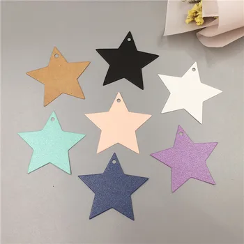 10 개/몫 크래프트 종이 태그 웨딩 레이블 5 별 모양 감사합니다 가격 태그 빈 태그 종이 크래프트 레이블 50 개/몫