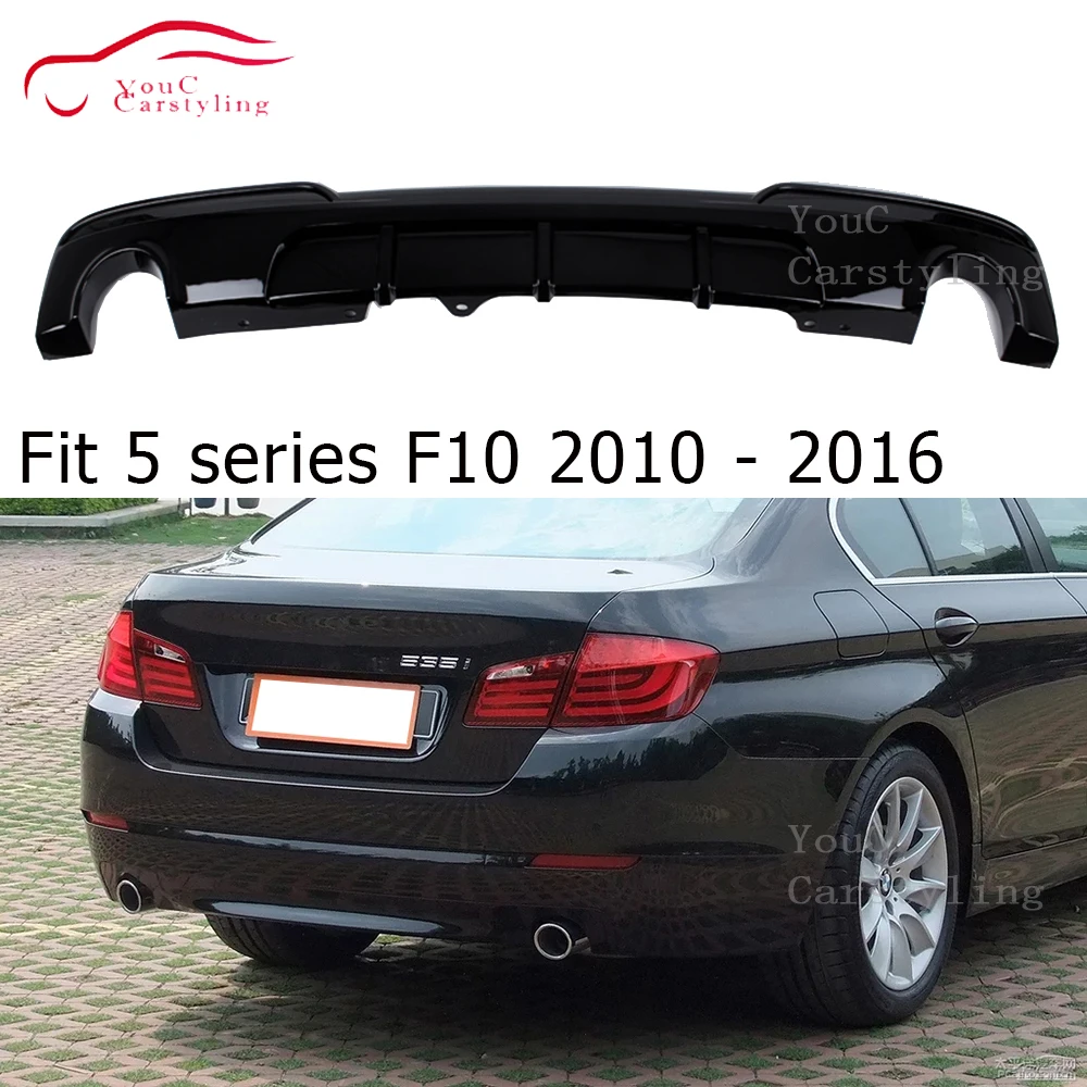 F10 2-outlet MP Style ABS Plastic Rear Bumper Diffuser Lip for BMW 5 Series F10 Sports 4-door Sedan 2010 - 2016
F10 2-outlet MP Style ABS Plastic Rear Bumper Diffuser Lip for BMW 5 Series F10 Sports 4-door Sedan 2010 - 2016