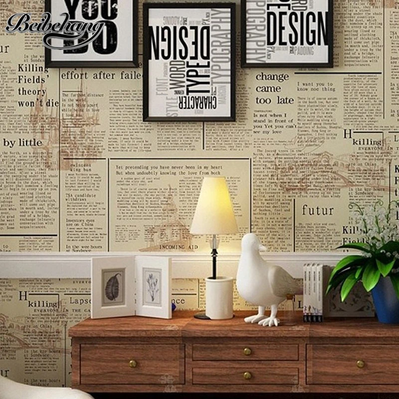 beibehang Do the old newspaper paper English newspaper news PVC wallpaper library coffee shop restaurant background wallpaper
beibehang Do the old newspaper paper English newspaper news PVC wallpaper library coffee shop restaurant background wallpaper