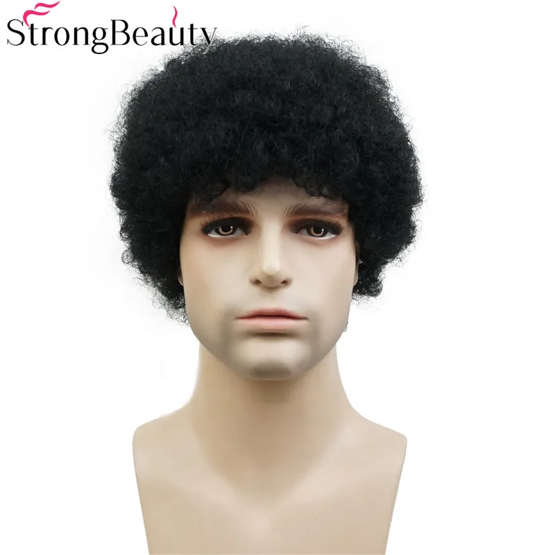 StrongBeauty афро короткие курчавые вьющиеся парики, парик из человеческих волос для женщин и мужчин, афроамериканский парик, натуральный черный
StrongBeauty афро короткие курчавые вьющиеся парики, парик из человеческих волос для женщин и мужчин, афроамериканский парик, натуральный черный