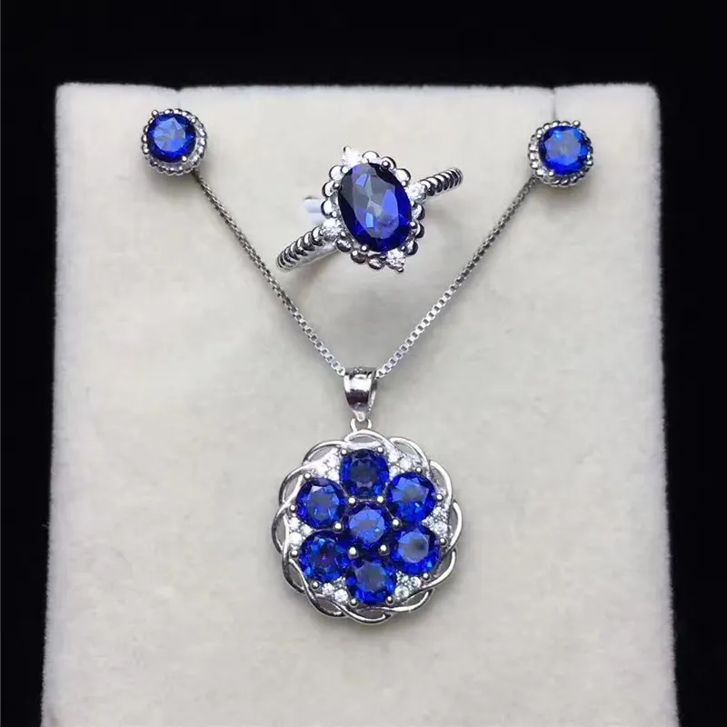 100% Natural Tanzanite Jewelry Sets For Women Fine Jewelry 925 Silver Ring Stud Earrings Pendants Luxury Gemstone CCS001-4
100% Natural Tanzanite Jewelry Sets For Women Fine Jewelry 925 Silver Ring Stud Earrings Pendants Luxury Gemstone CCS001-4