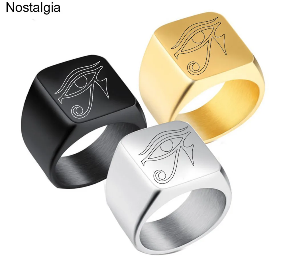 Nostalgia Eye Of Horus Ra Udjat Ancient Egyptian Ring Titanium Dainty Engraved Egypt Amulet
Nostalgia Eye Of Horus Ra Udjat Ancient Egyptian Ring Titanium Dainty Engraved Egypt Amulet