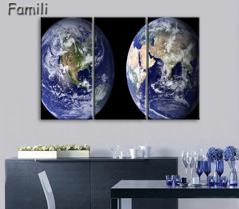 3Pieces Painting Canvas Painting Unframed Abstract universe and earth Spray Painting Hotel Decoration Sofa Background Decorate
3Pieces Painting Canvas Painting Unframed Abstract universe and earth Spray Painting Hotel Decoration Sofa Background Decorate