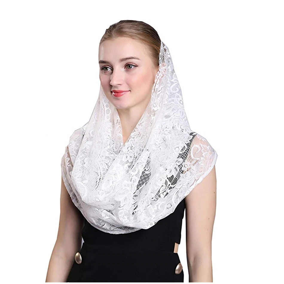 ISHSY white Lace Women Catholic Veil Mantilla for Church Head Covering Latin Mass Mantilla de Novia Negra Chapel infinity veil
ISHSY white Lace Women Catholic Veil Mantilla for Church Head Covering Latin Mass Mantilla de Novia Negra Chapel infinity veil