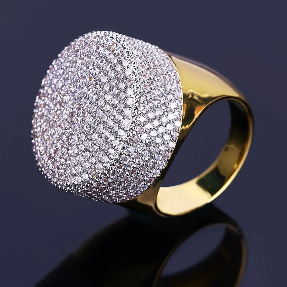 Hip Hop Luxury Full 3A CZ Zircon Ice Out Bling Geometric Ring Gold Color Round Big Wide Mens Signet Rings Rappers Jewelry 7-11
Hip Hop Luxury Full 3A CZ Zircon Ice Out Bling Geometric Ring Gold Color Round Big Wide Mens Signet Rings Rappers Jewelry 7-11