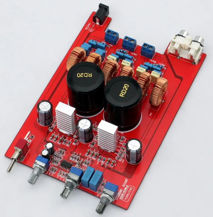 DC18-24V TPA3116 2.1 channel 2 * 50W + 100W Class D audio digital amplifier board
DC18-24V TPA3116 2.1 channel 2 * 50W + 100W Class D audio digital amplifier board