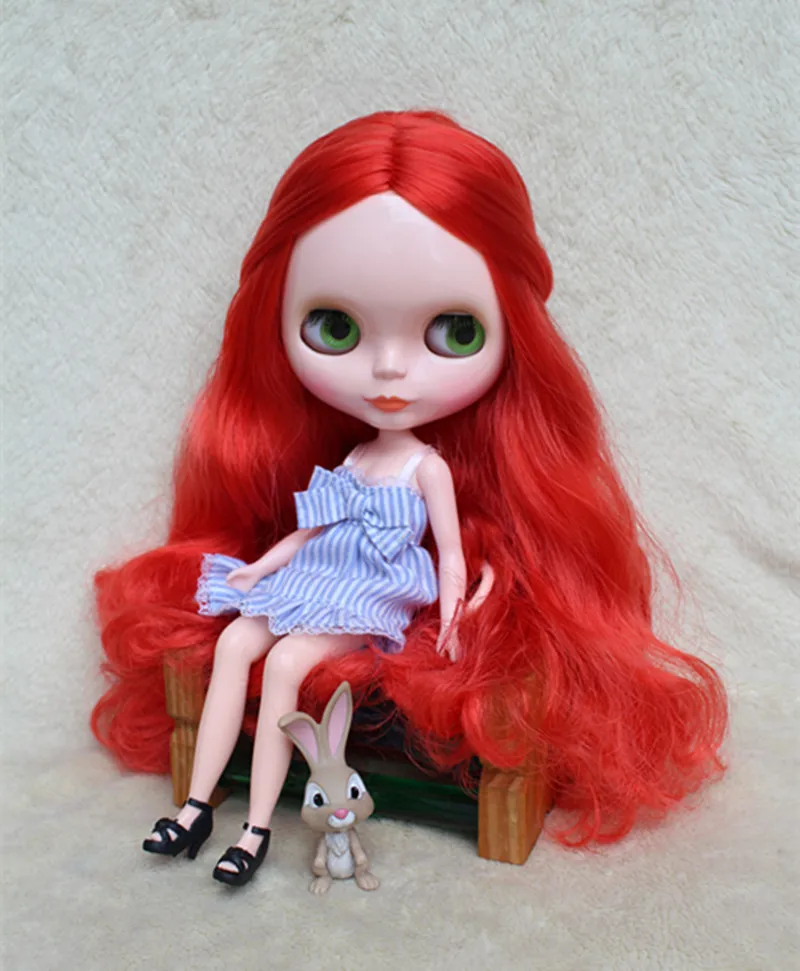 Blyth doll Nude Dolls Fluorescent Red Curly DIY Dolls for makeup 30cm General Body Replaceable Multi-joint Body
Blyth doll Nude Dolls Fluorescent Red Curly DIY Dolls for makeup 30cm General Body Replaceable Multi-joint Body