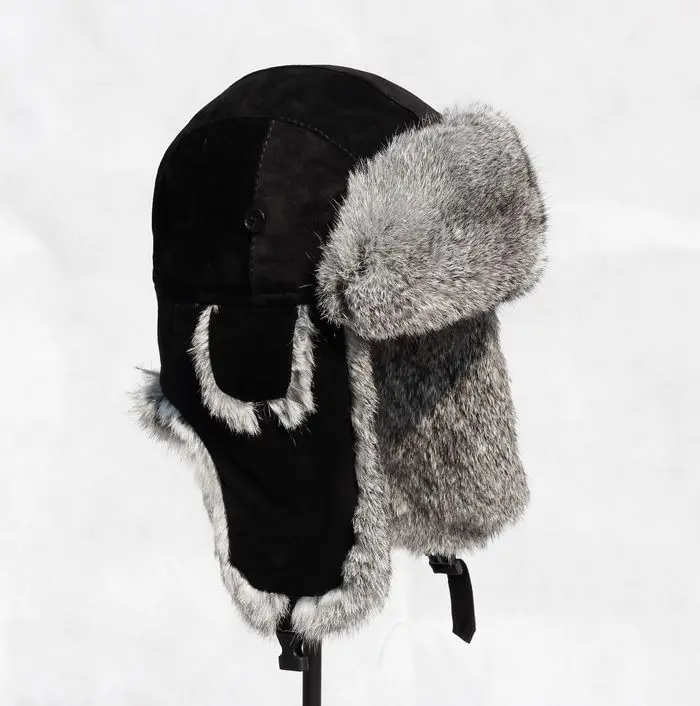 Super warm! Autumn and winter men women's Suede 100% genuine leather genuine rabbit fur lei feng cap winter hat skiing hat
Super warm! Autumn and winter men women's Suede 100% genuine leather genuine rabbit fur lei feng cap winter hat skiing hat